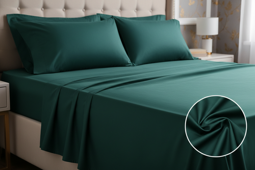 Emerald Green Queen --  Sheet Set